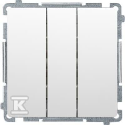 Simon Basic Triple-stik med LED-lys (modul) 10AX, 250V~, hurtigforbindelse, hvid BMW31L.01/11