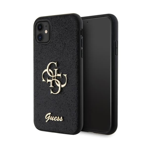 Guess GUHCN61HG4SGK iPhone 11/Xr 6.1\" sort/sort hardcase Glitter Script Big 4G