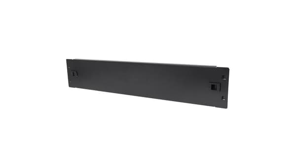 Techly Rack täckpanel 19\" 2U lås svart
