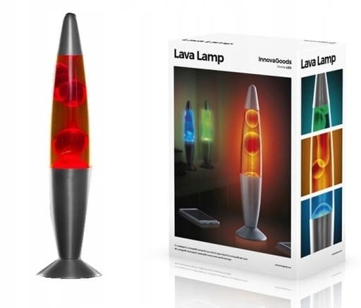InnovaGoods LAVA LAMPPU PUNAINEN