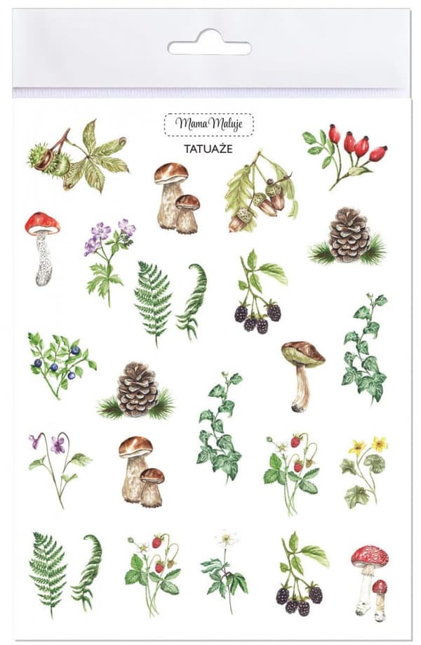 Lesne botaniska tvättbara tatueringar
