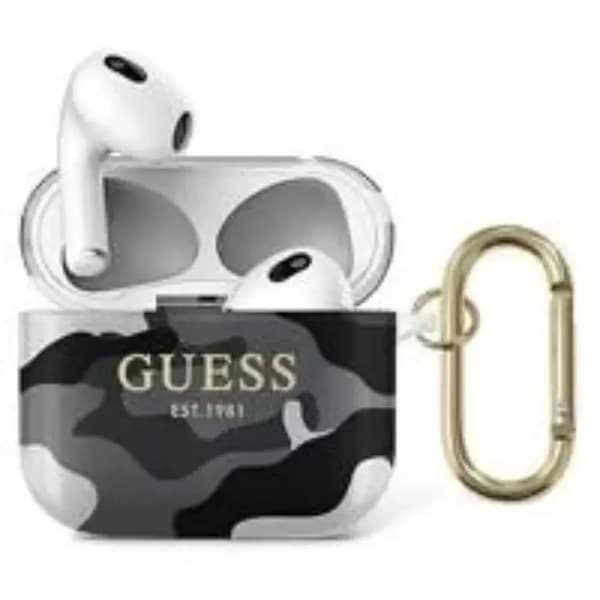 Guess GUA3UCAMG AirPods 3 Cover sort/sort Camo Collection