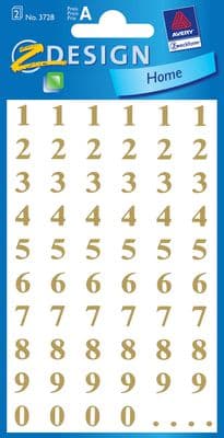 Kiinteät numerotarrat - 7,5mm