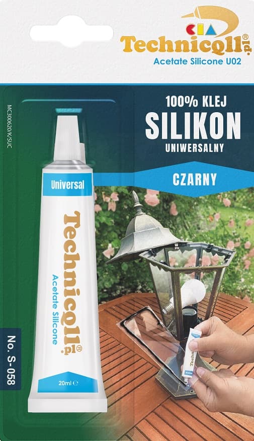 LIIMA SILIKONI YLEIS MUSTA 20ML