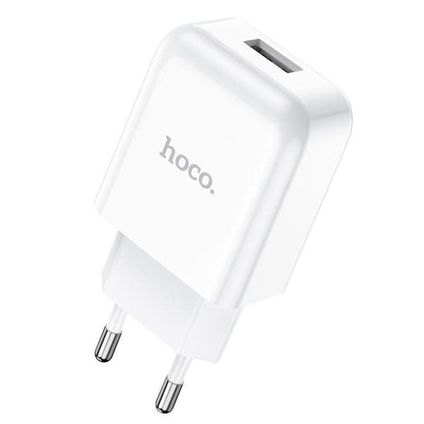HOCO USB A 2A N2 -seinälaturi, valkoinen