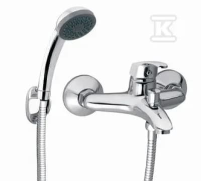Basic L badekararmatur – tynd, krom
