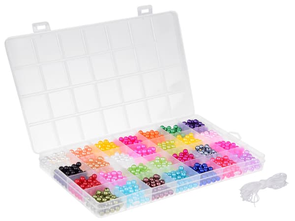 Sæt med perleperler til venskabsarmbånd DIY 28 farver ZA5285