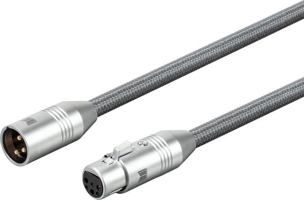 Kabel Monoprice XLR - XLR 2m grå