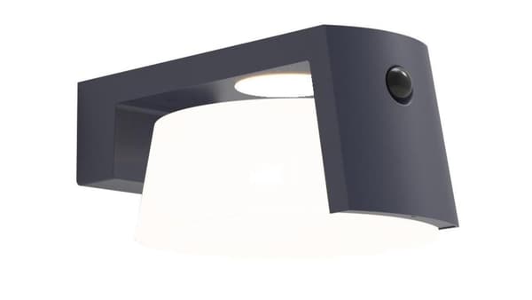 Utomhusvägglampa MOON SOLAR - RÖRELSE SENSOR 6906001118 grå