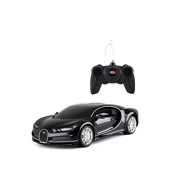 Rastar, Bugatti Chiron, RC Bil, Sort, 1:24, 6+ år