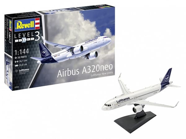 Modellsats 1:144 Airbus A320 Neo Lufthansa