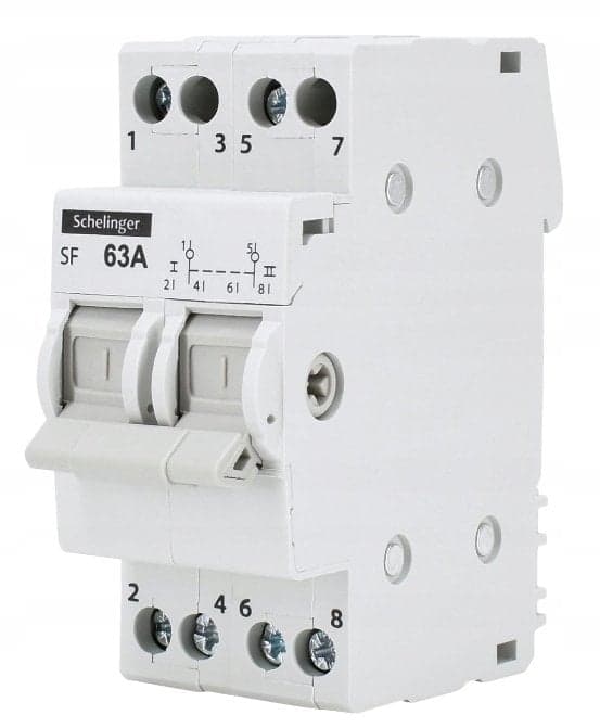 Modulær installationsafbryder I-0-II 2P 63A A11-SF-2P-063