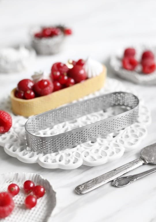 Perforerad oval ring för bakverk 10cm - Patisse