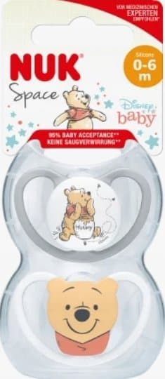 NUK NUK NAPP USP 2EL 0-6M SIL SPACE 10175249 1/6