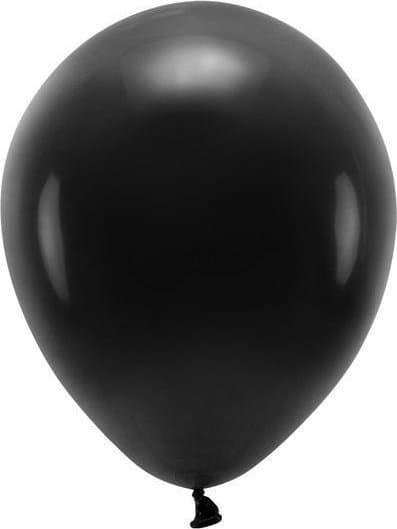 Party Deco Balloner Eco 30cm, pastel sort (1 pk./10 stk.)