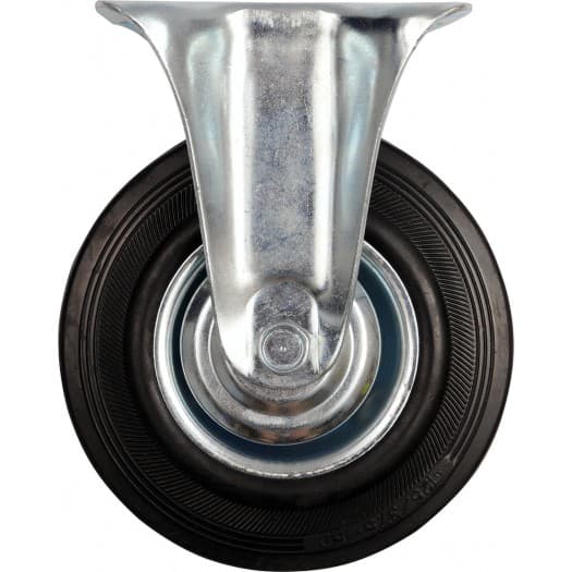 STÅLHJUL MED SVART GUMMI 160MM