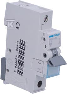 Hager Adapterafbryder 1P B 16A 6kA AC (MBN116E)