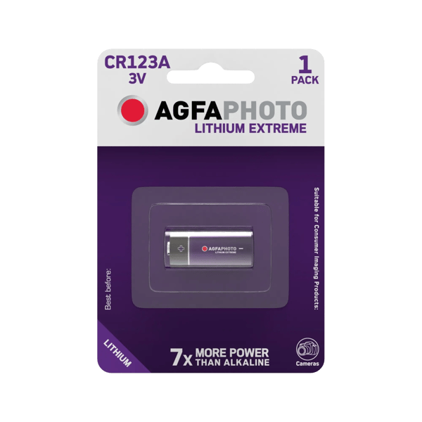AgfaPhoto Batteri CR123 1 stk.