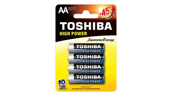 Toshiba High Power AA/R6 -paristo, 4 kpl