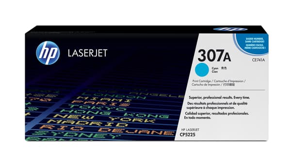 HP 307A - cyan - original - LaserJet - tonerpatron (CE741A)