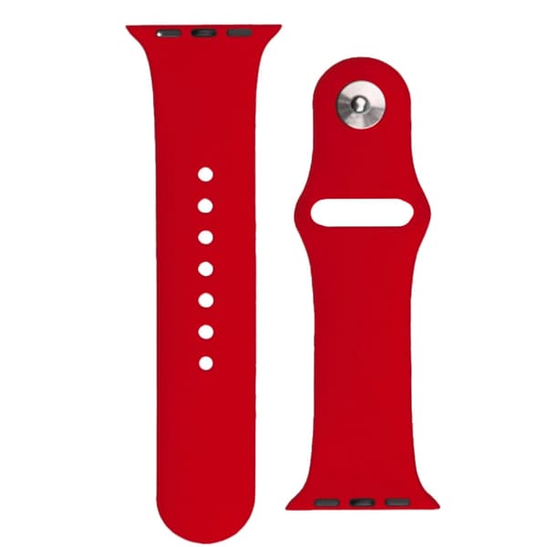 Silikonebånd APS til Apple Watch 38/40/41mm Rem - Rød