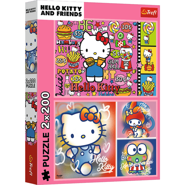 Pussel - 2x200 - Hello Kitty och vänner - Hello Kitty 13336