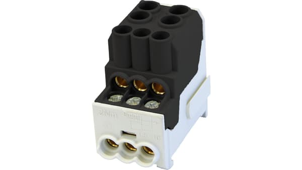 Fordelerblok Al/Cu SDB 100 (80010) SIMBLOCK sort 81601007