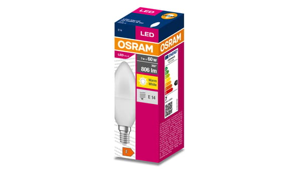 LED-lamppu E14 7W/830 E14 VALUE CL B FR 60 himmentämätön 7W/830 4058075628625