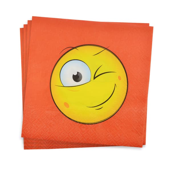 Minki servietter 20 stk. orange papir [mm:] 330x330 Arpex (DC1377)