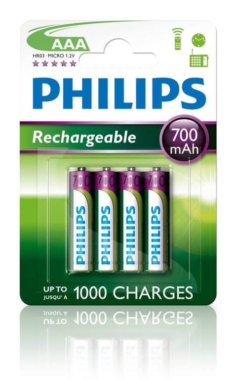 Philips AAA/R03 700mAh akku 4 kpl
