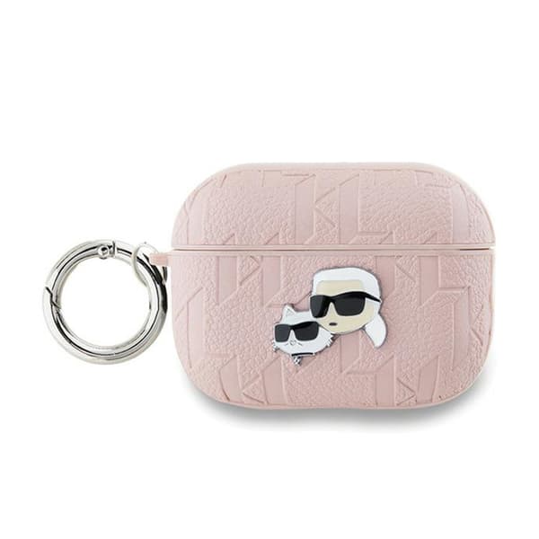 Karl Lagerfeld KLAP2PGKCPP Apple AirPods Pro (2. generation) cover Monogram Karl & Choupette Head pink