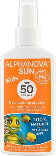 Alphanova Sun Bio aurinkosuojasuihke, SPF50-suodatin