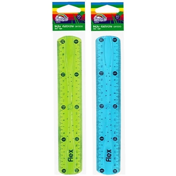 Böjbar plastlinjal 20cm FIORELLO