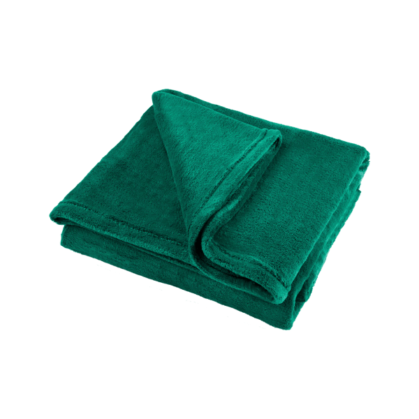 Fleece tæppe 150x200 cm TEESA - grøn