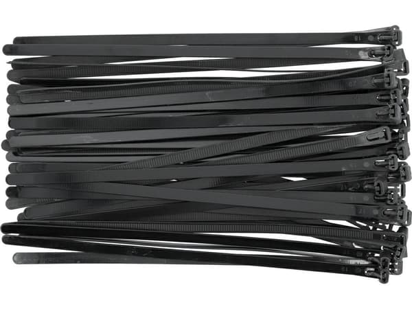 GENANVENDELIGE KABELBINDERE 7,6X250MM 50STK SORT