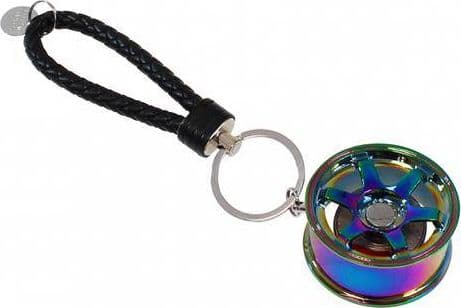Nyckelring mTuning Fälg Nyckelring JR3 TE37 Neochrome