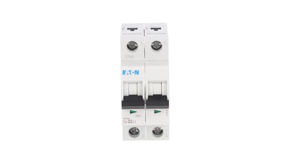 Eaton Strømafbryder 2P D 2A 6kA AC PL6-D2/2 286574