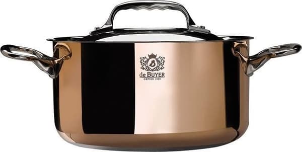 De Buyer Prima Matera Kastrull koppar/stål 24 cm induktion