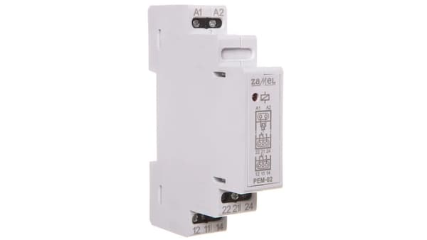 Zamel Solenoidrelæ 12V AC/DC 2x8A PEM-02/012 (EXT10000095)