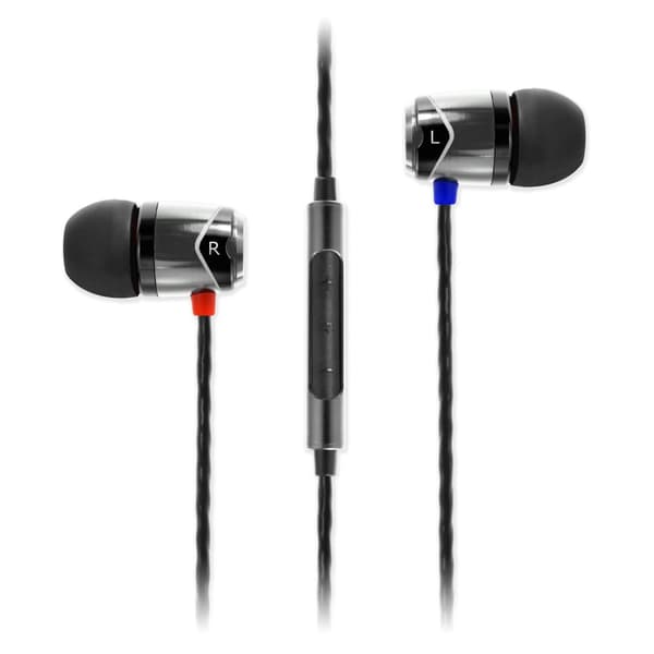 SoundMagic E10C Svart-Grå Hörlurar med Fjärrkontroll och Mikrofon