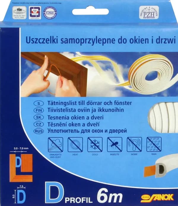 TIIVISTE EPDM TYYPPI P VALKOINEN 6M