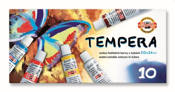 Tempera-värit 10 väriä