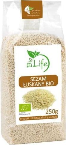BIO LIFE Afskallede sesamfrø 250g EKO Bio Life