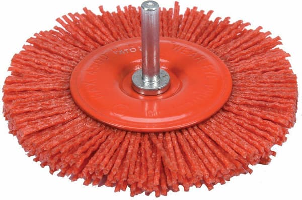 100MM NYLON SKIVEBØRSTE MED SKAFT