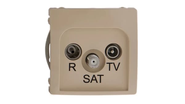 Kontakt-Simon Antennestik BASIC MODUL RTV/SAT endekrem - BMZAR-SAT1.3/1.01/12