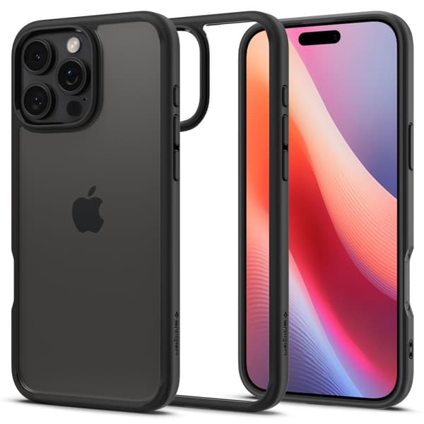 Spigen Ultra Hybrid Cover til Apple iPhone 16 Pro Max Mat Sort
