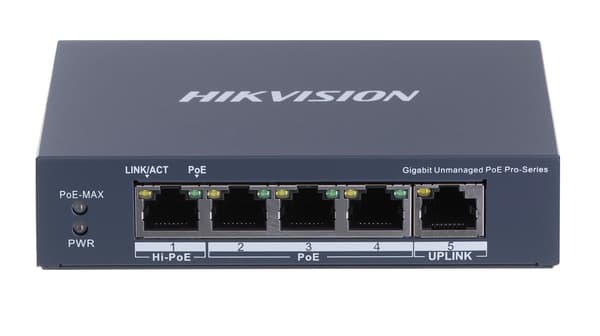 Kytkin Hikvision DS-3E0505HP-E