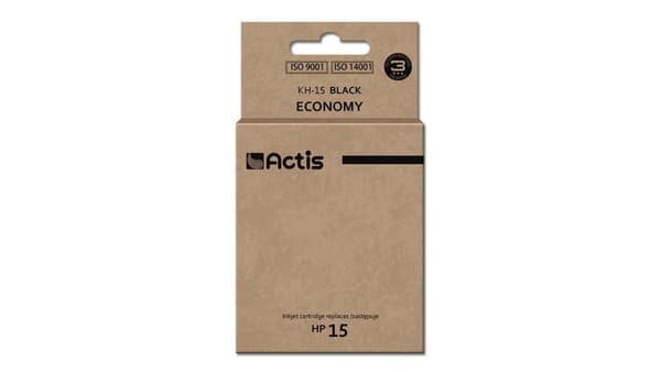 Blækpatron Actis KH-15 (nr. 15 C6615N) Sort