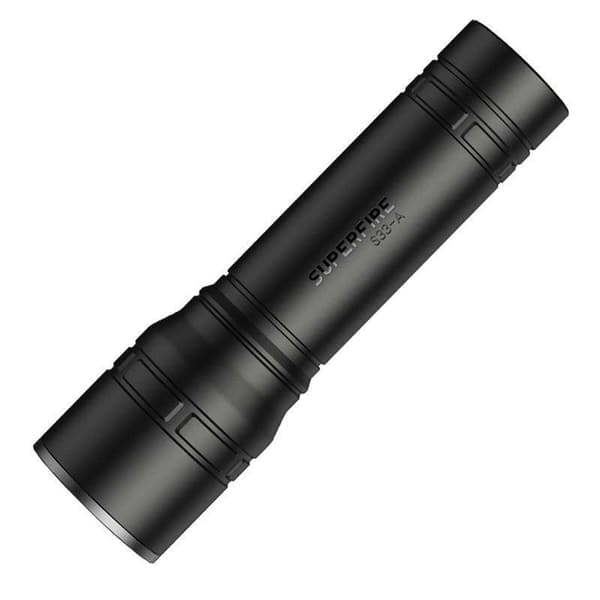 Superfire S33-A Lommelygte, USB (Sort)