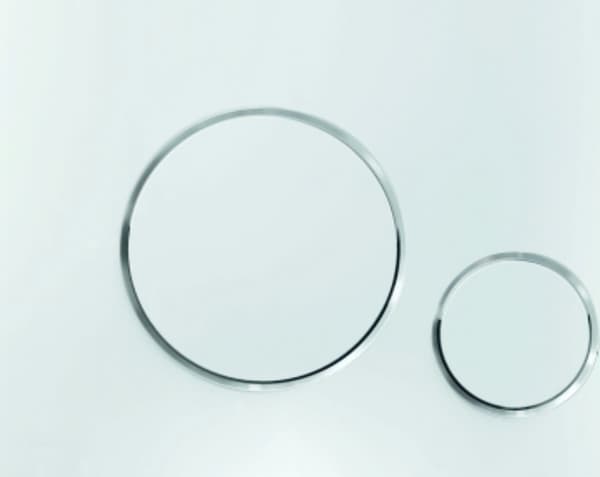 Skylleknap M671-GAM-01/ GUL/CIRKEL KROM/TOILETSKYLLEKNAP HJUL KROM BLANK/